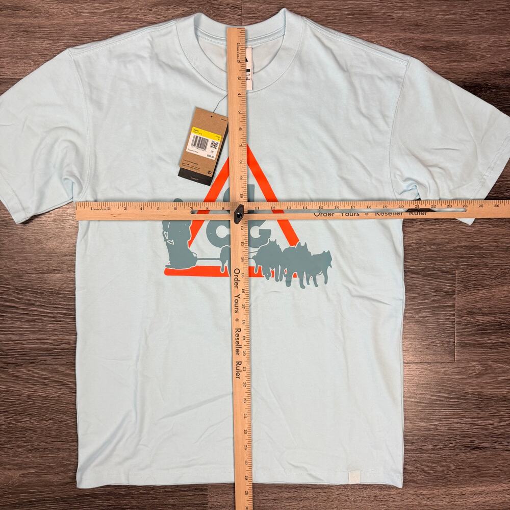 Nike ACG "Sled Dog Tee" Dri Fit Small Heavyweight Loose Summit White T-Shirt NEW - Picture 4 of 4